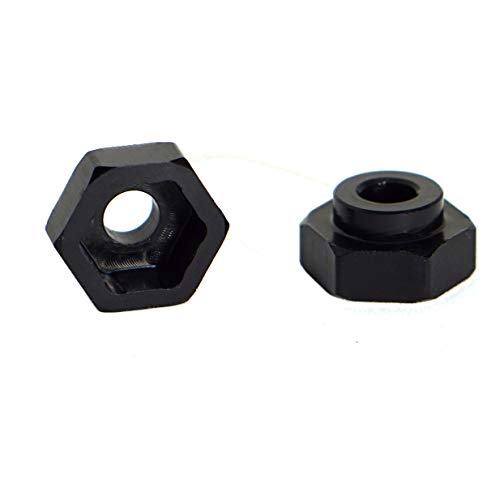 12mm to 17mm Metal Wheel Hex Adapter Converter & OD 4.52" 1/8 RC Buggy Rubber Tires Tyre w/Plastic Rim 17mm Hex