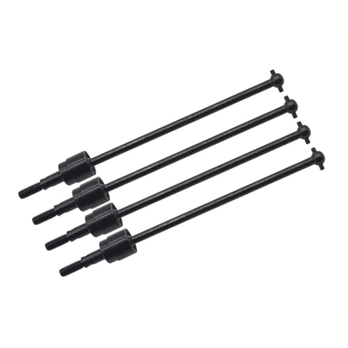 RC Car Drive Shafts Compatible with HSP 94111 94108 94170 08029 02033 1/10 RC Car Parts 4Pcs Steel Dogbone Drive Shaft & Wheel Axle Replacement