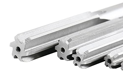 Accusize Industrial Tools Chucking Reamer Set, 1/8" to 1/2" by 1/16", 7 Pc | HSS M2 Premium, Straight Flute, Right Hand Cut, ANSI, Aluminum Case, 5528-SH00 - size: Fractional 1/8" thru 1/2" by 16ths