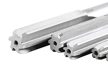 Accusize Industrial Tools Chucking Reamer Set, 1/8" to 1/2" by 1/16", 7 Pc | HSS M2 Premium, Straight Flute, Right Hand Cut, ANSI, Aluminum Case, 5528-SH00 - size: Fractional 1/8" thru 1/2" by 16ths