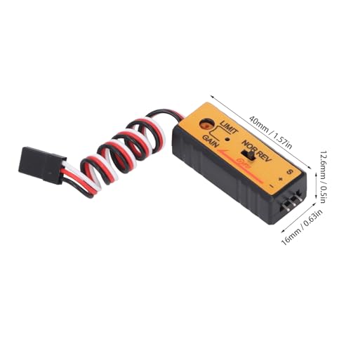 RC Stability Control Gyro, Gyroscope Stability Controller, Accurate Single Stage Gain Sensitivity RC Car Gyro Controller Module 4-6V