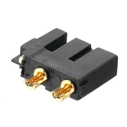 ELFCULB 10pcs Amass XT30U (2+2) Upgrade Female Connectors, Drone FPV Lipo Battery Connectors, Gold Plated for RC UAV Robots (Black) - color: 10pcs XT30U(2+2) Female