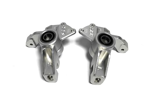 CNC Alu7075 Front Spindle Knuckle for LOSI Super Rock Rey 1/6 8S (Silver) - color: Silver
