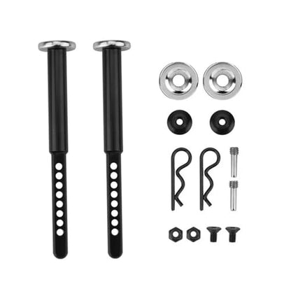 RC Crawlers Components For Axial For SCX10 II 90047 90059 90060 90046 1/10 Metal Front And Rear Extended Body Post Mounts Shell Column With Magnet RC Crawler Upgrade Parts(77mm) - size: 77mm
