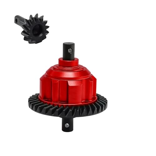 RC Car Toys For Traxxas For Maxx For Slash For UDR For WideMaxx 1/10 1/8 Full Set Front Rear Center Metal Differential 37T 13T Steel Gear(Front red) - color: Front red