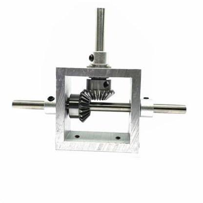 1:1 Right Angle Bevel Gearbox 1 Module 20 Teeth 90° Angle Drive Steering Gear Device Simple Mechanical DIY Module with 6mm Shaft - size: 6mm shaft, style: 1 output shaft