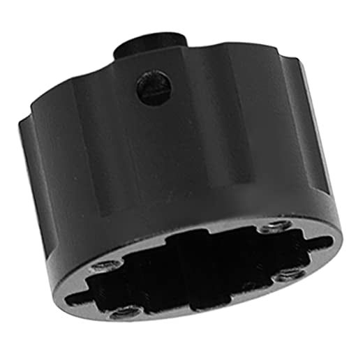 RC Car Differential Case Aluminum Alloy Differential Housing Replacement Kit for 8 Remote Control Vehicles Enhanced Durability Reduced Design Easy Installation (Black) - color: Black