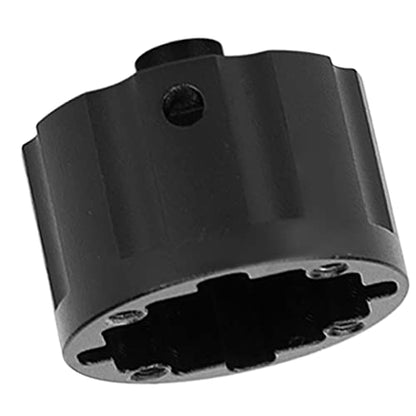 RC Car Differential Case Aluminum Alloy Differential Housing Replacement Kit for 8 Remote Control Vehicles Enhanced Durability Reduced Design Easy Installation (Black) - color: Black