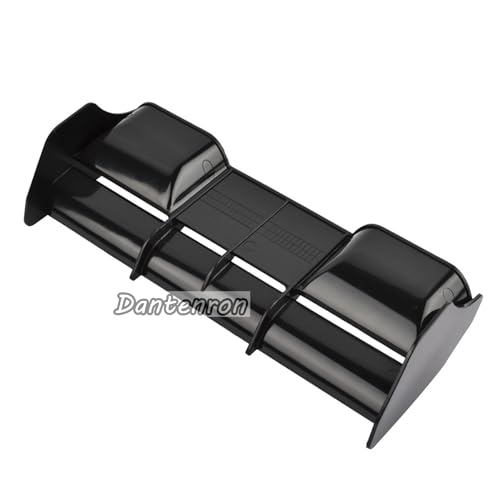 1/8 RC Car Force Rear Spoiler High Down Force Body Wing Tail Compatible with 1:8 Scale RC Off Road Short Course Truck Buggy Racing Car (Black) - color: Black