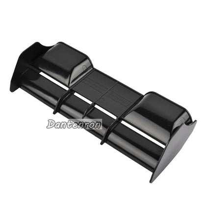 1/8 RC Car Force Rear Spoiler High Down Force Body Wing Tail Compatible with 1:8 Scale RC Off Road Short Course Truck Buggy Racing Car (Black) - color: Black