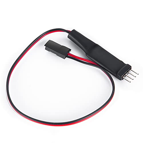 1/24 RC Car Light Control Receiver CH2 Electronic Switch System On/Off for 1:24th Axial SCX24 RC Crawler Car Upgrade Parts (Double Channel) - size: Double Channel
