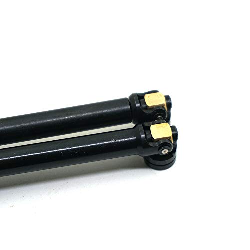 2PCS Stainless Steel Centre Drive Shaft CVD Upgrade Parts for 1/10 RC Crawler Axial SCX10 RC4WD D90 Redcat Gen7 /Pro Crawler (100-138MM)