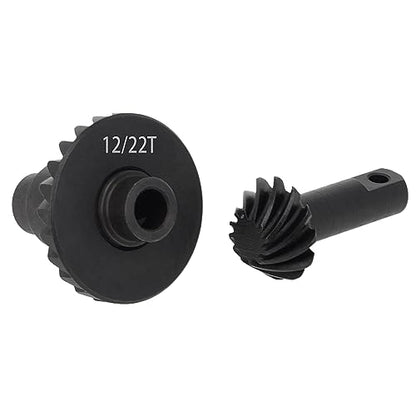 MEUS Racing 12-22T TRX4M Overdrive Differential Gear Helical Diff Gears Set for Traxxas TRX4M Bronco Defender K10 F150 1/18 RC Crawlers Upgrades Parts, 2 Sets - size: 12-22T