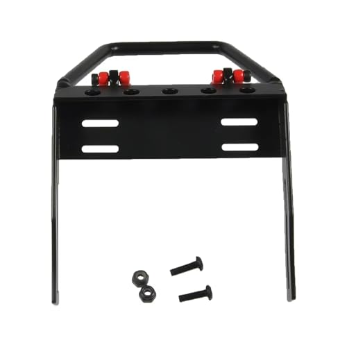 Compatible with Axial for SCX10 1/10 RC Crawler Car for Model Upgrade Parts Metal Front Bumper with Winch Mount Shackles RC Car Accessories