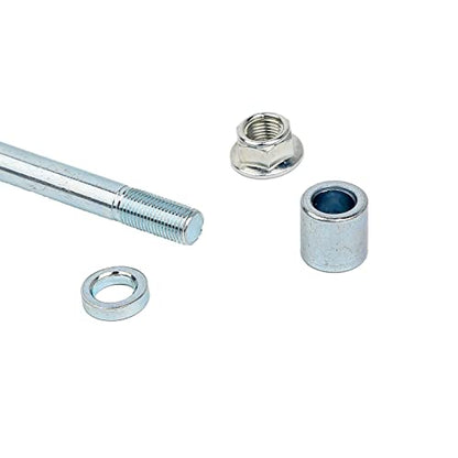 Mokuo 12mm 185mm Front Rear Axle with Bushing 5mm 20mm Fit for Motorcycle Pit Dirt Bike Moped Scooter QUAD ATV Mini Bike Parts - size: 12-185