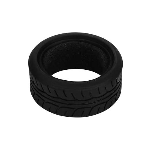 4pcs RC 1/10 On Road Slick Tire Rubber Tyre Fit for 1:10 Touring Drift Car HSP Tamiya HPI Kyosho Flating Car (2.52"x1.05" (64mm*26mm)) - size: 2.52"x1.05" (64mm*26mm)
