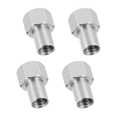 20Pcs Stainless Steel M2.5 Extended Long Wheel Nuts 2/3/4/5/6mm | Upgrade Parts, For 1/18 Tra-xxas TRX4M Defender Bronco K10 High Trail F150, RC Crawler Car