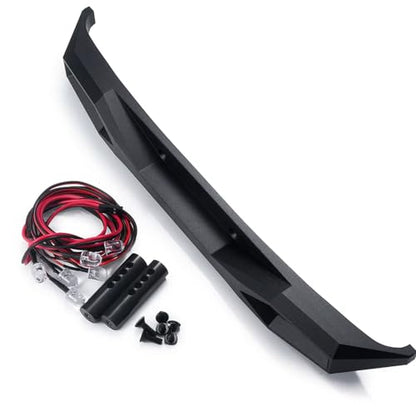 RC Bumper For Axial For Wrangler Trail Honcho SCX6 AXI05000 AXI05001 1/6 Metal Front Rear Bumper With Lights RC Crawler Car Truck(Rear) - color: Rear