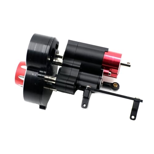 RC Transmission Gearbox Compatible with Axial SCX10 II III 1/10 RC Crawler Car Metal 2 Speed Shiftable Transmission Gearbox Upgrades Parts Accessories