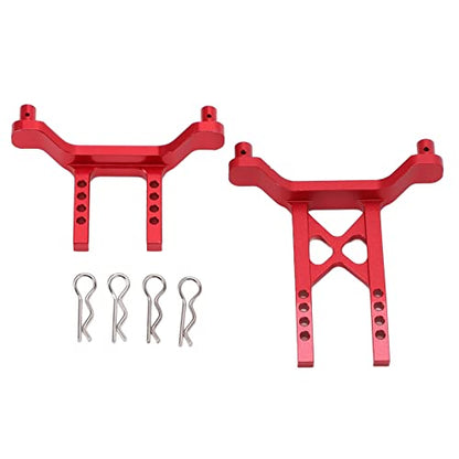 Keenso Aluminum Alloy Front Rear Body Mounts, Shell Post for LaTrax Teton 1/18 RC Car Upgrade Parts (Red) - color: Red