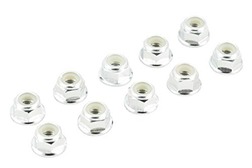 4mm Serrated Aluminum Nylon Wheel Nuts Set - 6 Colors to Choose from