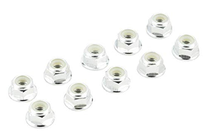 4mm Serrated Aluminum Nylon Wheel Nuts Set - 6 Colors to Choose from