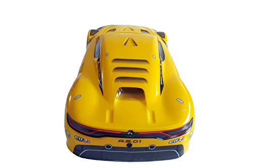 1/10 Scale RC Printed Precut Drift Racing Touring Onroad Car Body Shell Width 195mm with Wing Mirror Accessories (Yellow Mix) - style: Yellow Mix