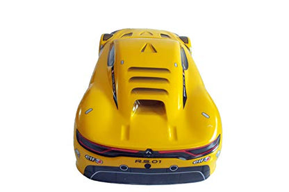 1/10 Scale RC Printed Precut Drift Racing Touring Onroad Car Body Shell Width 195mm with Wing Mirror Accessories (Yellow Mix) - style: Yellow Mix