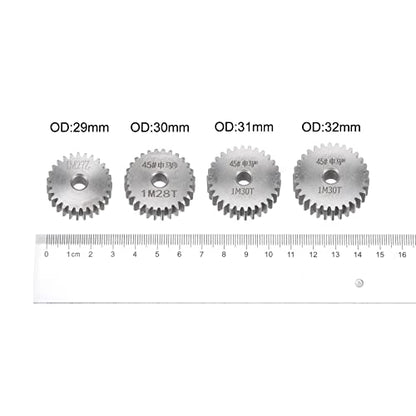 HARFINGTON Straight Spur Gear 6mm Bore 29T Mod-1 Hardened 45# Steel Spur Diff Differential Motor Gear RC Car Replacement Parts - style: 29T
