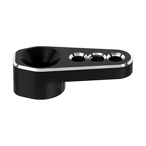 INJORA 25T Aluminum Servo Horn for TRX4M Stock Servo, Black & Red