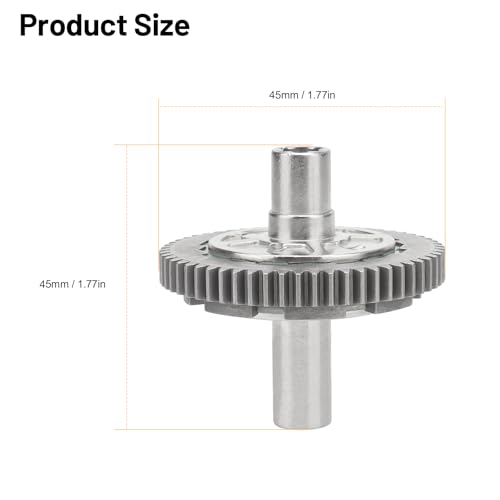 daitoku 57T Metal Steel Slipper Clutch Spur Gear Upgrade Replace Part for Arrma Granite Senton 3s Vorteks 1/10 Kraton 4s Outcast 4s 1/8 Typhon 3s Big Rock 3s RC Car