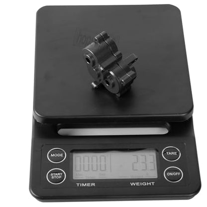 Center Gearbox Transmission Case Upgrades Part for 1/16 E-Revo/Mini Slash/Mini Summit,Aluminum Gearbox Differential Housings Hops Up,Black - color: Black/(for E-revo)