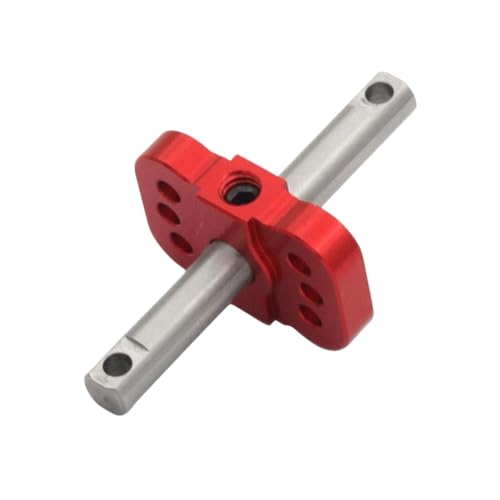 COMODO Metal Differential Locker Spool for 1/10 RC Car 2WD Drivetrain Upgrade – CNC Aluminum Hub Stainless Steel Shaft Replacement Part(Red) - color: Red
