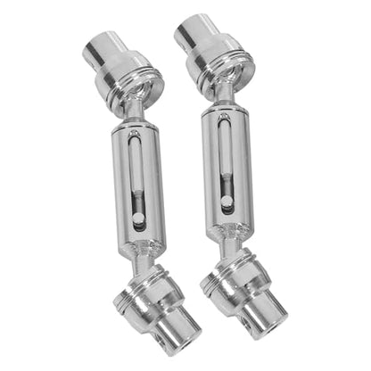 2pcs Metal Drive Shaft Set for 1/10 RC Crawler Compatible with C14 C24 C34 MN D91 D96 D99 D99S MN90 MN98 MN99S Models(Silver) - color: Silver