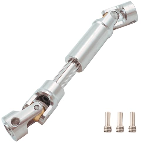 Steel Heavy-Duty Drive Shaft for 1/10 RC Car Crawler(75mm-95mm) | Stainless Steel Driveshaft for Axial SCX10 90046 AXI03007 TRX4 Redcat Gen8,Smooth Rotation - size: 75-95MM