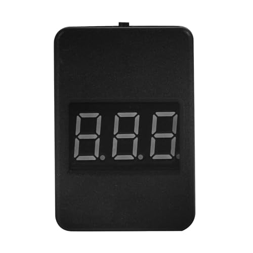 NUOBESTY Battery Capacity Tester and Voltage Checker for 1-8s Lipo Batteries with Digital Display Low Voltage Alarm Black Testing Tool for Rc Model and Drone Enthusiasts