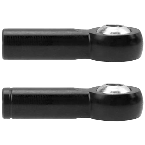 10Pack Vgoohobby Aluminum CW CCW M3 Link Rod Tie Rod End Ball Head Joint Holder 26mm Compatible with Axial Redcat HSP Traxxas HPI 1/10 RC Car Truck DIY Robot Boat Airplane (Black) - color: Black