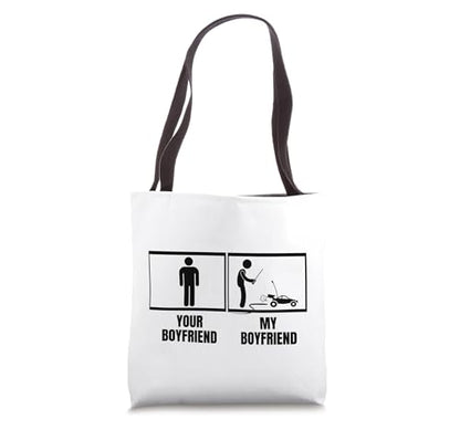 Remote Control Racing Your Boyfriend My Boyfriend RC Cars Tote Bag
