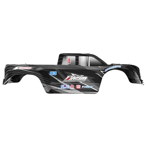Hosim X06 RC Car Shell HS-X6-CK01/X6-CK03 Accessory Spare Parts for 1:10 X06 RC Car (Black)