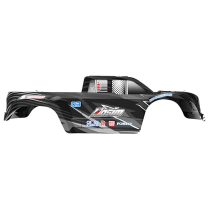 Hosim X06 RC Car Shell HS-X6-CK01/X6-CK03 Accessory Spare Parts for 1:10 X06 RC Car (Black)