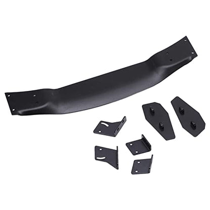 RC Car Rear Wing Spoiler Aluminum Alloy High Performance Racing Upgrade Part for 1/10 Scale On Road Drift Cars Universal Fit Black 185mm Length