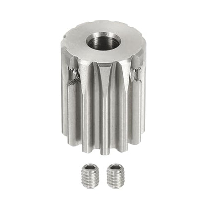 uxcell 1 Mod 12T Spur Gear 6mm Bore, 304 Stainless Steel Pinion Gear, 20°Pressure Angle, for Spur Rack and RC Model Car or Motor DIY - size: 1 Mod 12T, 6mm