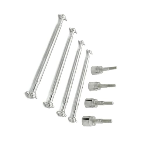 RC Car Parts for HSP 1/10 94111 Metal Drive Shaft 89.5mm Dogbones 08029 Stub Wheel Axle 02033 rc Car Upgrade Parts Replacement Accessories(Silver) - color: Silver