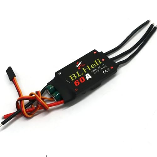BLHeli RC Brushless ESC 12A 20A 30A 40A 50A 60A 80A with UBEC Motor Electric Speed Controller for Quadcopter Aircraft Model Fixed Wing Multi-axis DIY FPV RC Drone (60A) - color: 60a