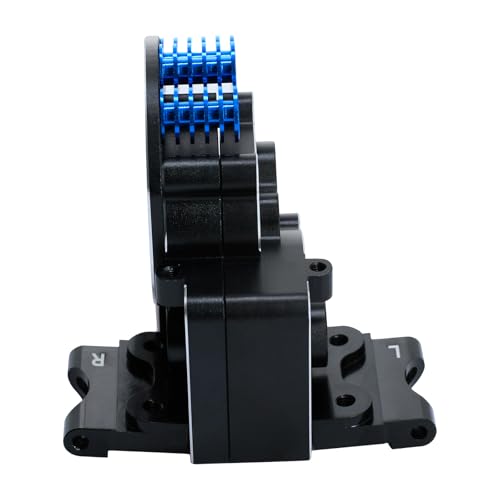 Aluminum Transmission Case Gearbox with Aluminum Motor Plate and Arm Mounts Upgrade Parts for Traxxas Slash 2WD Rustler Stampede Bandit,Replace 3691