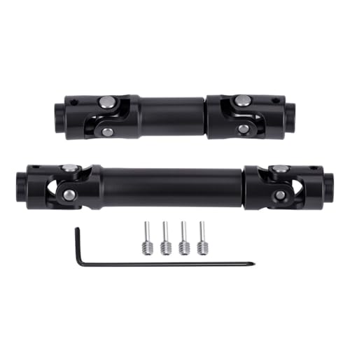 SCX30 Driveshaft Front Rear Drive Shaft for 1/30 Axial RC Crawler Upgrades (Stainless Steel, Black) - color: Driveshaft