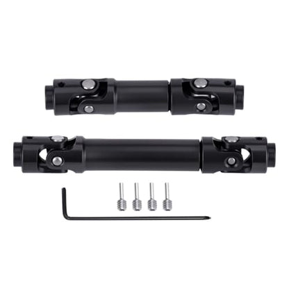 SCX30 Driveshaft Front Rear Drive Shaft for 1/30 Axial RC Crawler Upgrades (Stainless Steel, Black) - color: Driveshaft