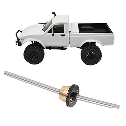 Aluminum Alloy Front Axle Differential, RC Metal Differential Kit Compatible with WPL C14 C24 C34 C44 B14 B16 B24 B36, High Performance Modifiion Part for RC Cars