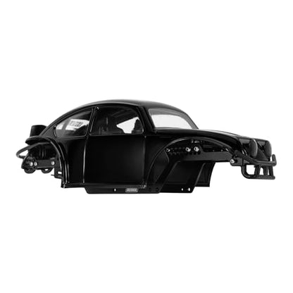 INJORA BUG18 Body with LCG Aluminum Universal Chassis for 1/18 RC Crawler TRX4M Upgrade(Black) - color: Black