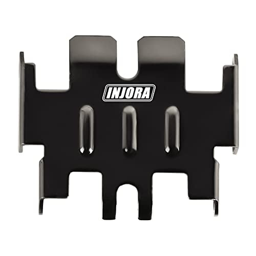 INJORA Stainless Steel Skid Plate Chassis Armor Axle Protector for TRX4M